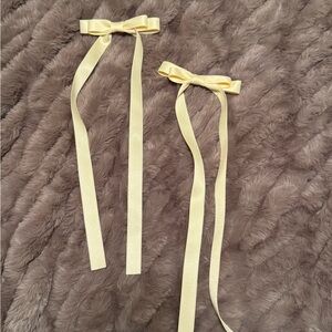 Elegant Yellow Hair Bows